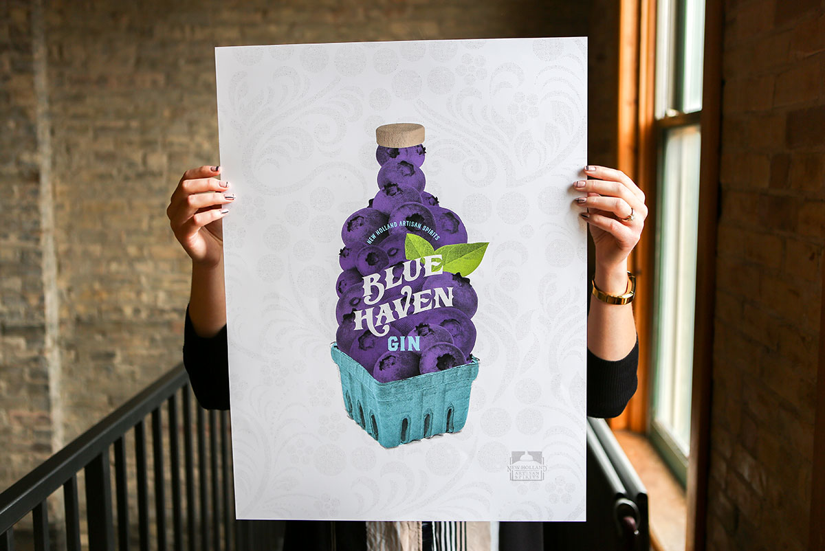 Blue Haven Gin poster