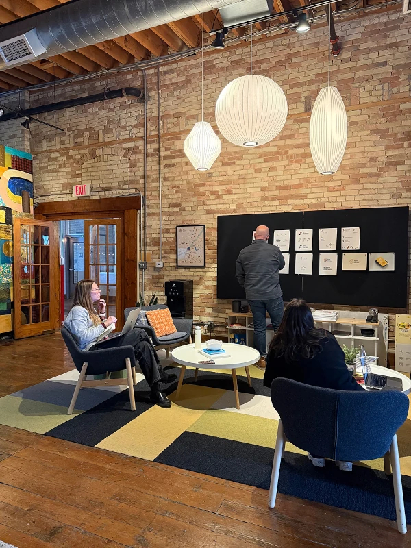 coworkers brainstorming ideas